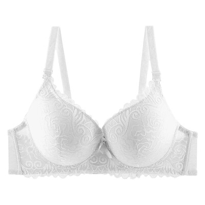 

Toponeto New Fashion Lady Lace Bra Sexy Big Fat MM Breathable Close Underwear Bra