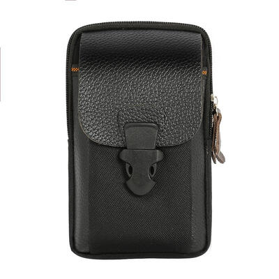 

Zipper Men Waist Bags Small Card Holder 6 inch Phone Packs Belt Fanny Purse
