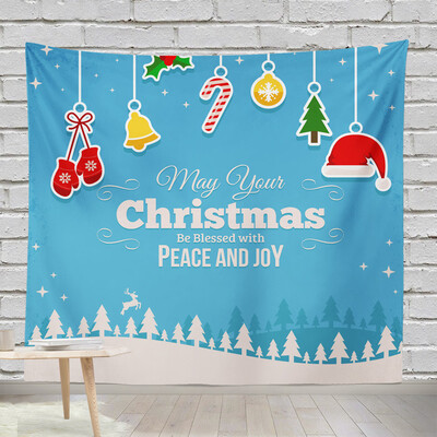 

〖Follure〗Christmas Print Tapestry Hippie Wall Hanging Bohemian Bedspread Throw Dorm Decor