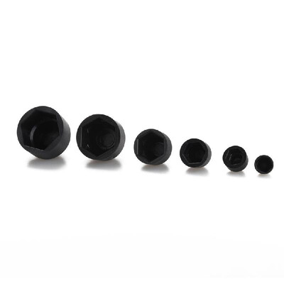 

145pcs Black Assorted Nut And Bolt Covers -4 M5 M6 M8 M10 M12 Bolts Covers Kit Dome Protection Decorative Acorn