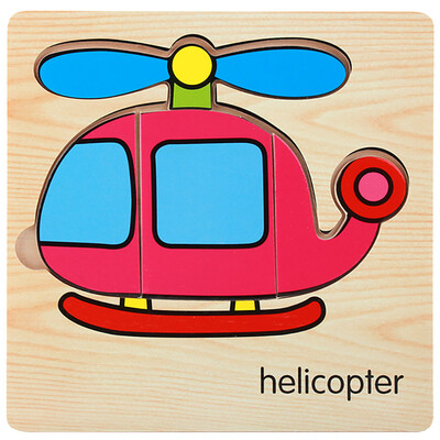 

Siaonvr Wooden Lovely Puzzle Educational Developmental Baby Kids Training Toy Gift