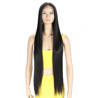 

Noble Hair Wigs For Black Women Straight Synthetic Lace Front Hair 38 Inch Ombre Lace Front Wig Cosplay Blonde Lace Front Wig