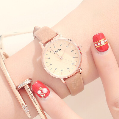 

Three-eye multi-function sports ladies watch multi-needle waterproof casual belt watch sales
