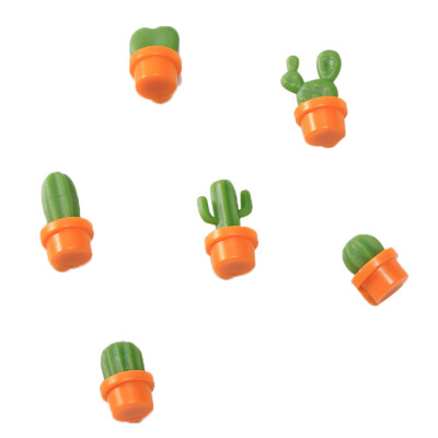 

Siaonvr 6pcs Cute Succulent Plant Magnet Button Cactus Refrigerator Message Sticker Magn