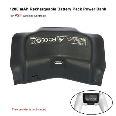 

1200 mAh Rechargeable Battery Pack Power Bank with Charging Cable for PS4 Wireless Controller