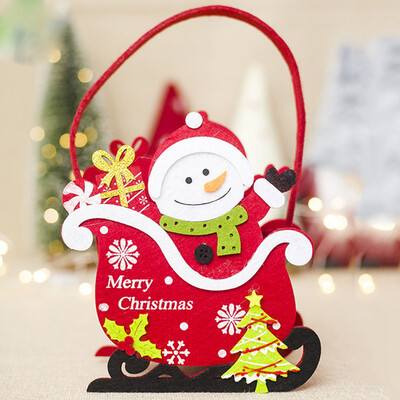 

Toponeto Christmas Santa Elk Candy Gift Bag Xmas Sweet Sack Stocks Filer Party Supplies