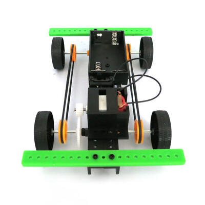 

YIWULA1 Set Mini Powered Toy DIY Car Kit Children Educational Gadget Hobby Funny
