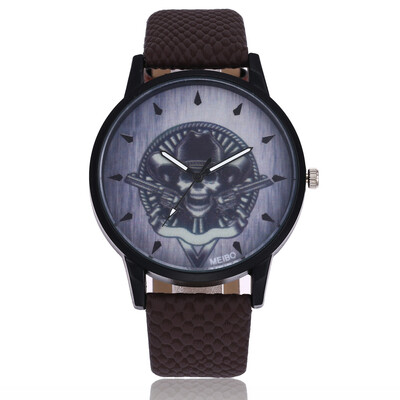 

Personality couple watch belt cartoon ghost head quartz watch