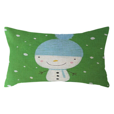 

Tailored Christmas Santa Claus Pillow Case Linen 30x50cm Throw Cushion Cover Home Decor