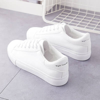 

Explosion models small white shoes female 2019 summer new autumn shoes wild Korean version of the non-slip student flat pregnant women white shoes autumn