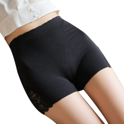 

Women Sexy Stretchable Comfortably Floral Printed Elastic Waist Lace Safety Pants
