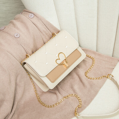 

In summer the new color chain girl 2019 Korean version 100 lap shoulder slanted the fashion texture small square bag