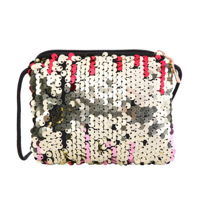 

Sequins Coin Purse Wallet Kids Girls Handbags Shoulder Zipper Clutch Bags