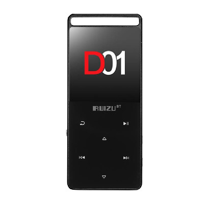 

RUIZU D01 HiFi MP3 Player 4G8G 18 inches Touch Button Voice Recorder FM E-Book Clock Video Pedometer USB BT Metal MP3 Music Play