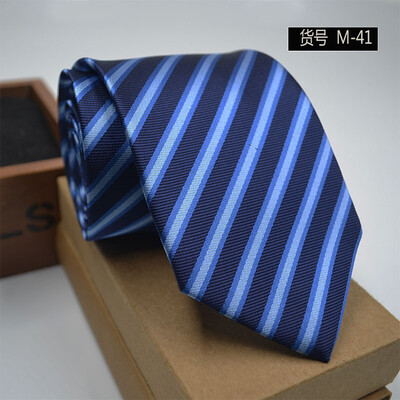 

New spot tie business dress mens tie polyester yarn arrow type 8CM business tie wholesale