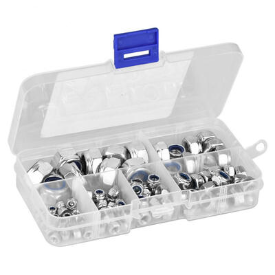 

Greensen 100pcs Carbon Steel Nylon Insert Locknut Assortment Kit M3 M4 M5 M6 M8 M10
