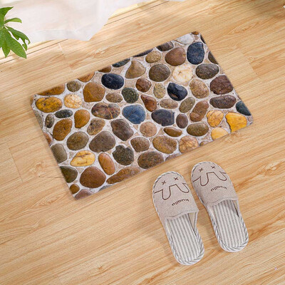 

Stone Pattern Floor Rug Anti-slip Mat Living Room Bedroom Doormat Carpet Decor