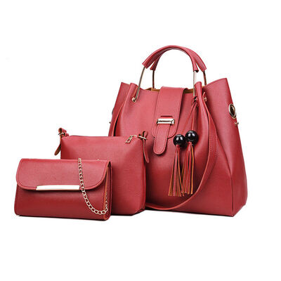 

2019 New Style Fashion Hot 3 Pieces Solid Set Composite Women Lady Leather Tote Shoulder Bag Handbag Satchel Messenger Bags