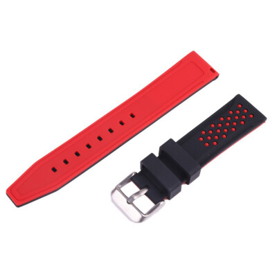 

20mm 22mm 24mm 26mm Soft Silicone Watch Band Rubber Watch Strap Waterproof Watchband