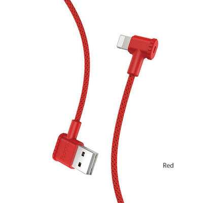 

HOCO X28 Double Elbow Design USB To Lightning Fast Charging Data Cable For IPHONE Mobile Phones