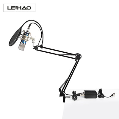

LEIHAO BM - 700 Professional Condenser Microphone Kit Studio Broadcasting Recording with Phantom Power Supply