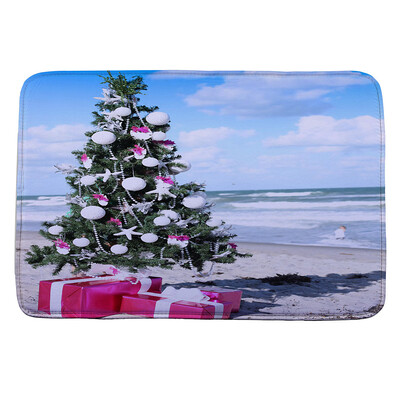 

〖Follure〗Christmas HD Printed Non-Slip Bath Mat Absorbent Home Decor A