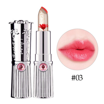 

Transparent Jelly Flower Lipstick Color Change Lip Gloss Moisturizing Lasting Lipstick Waterproof