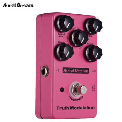 

Aural Dream True Modulation Guitar Effect Pedal 8 Sound Modes Including FlangerChorusVibratoTremoloDoublingPhaseRingPitchsh