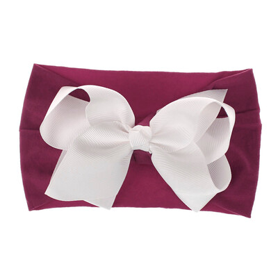 

SUNSIOM Soft Baby Girls Kids Toddler Bow Hairband Headband Turban Big Knot Head-Wrap New
