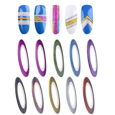 

〖Follure〗10 Colors Rolls 1mm Striping Tape Line Rough Styles Nail Art Tips Decals