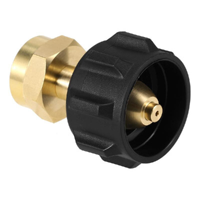 

Safety QCC1Type1 Regulator Valve Refill Adapter for 1LB Small Cylinders Propane Refiller Adapter Canister Fill Coupler Solid Bras
