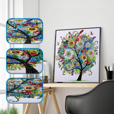 

JPGIF Special Shaped Diamond Painting DIY 5D Partial Drill Cross Stitch Kits Crystal R