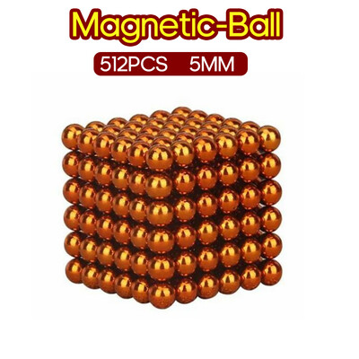 

512PCS Magnetic-Ball 5mm Building Toy Simple Design Office Adults Stress Relief Toys