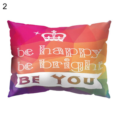 

Multicoloured Sofa Animal Letter Printed Pillow Case Cushion Cover Home Decor