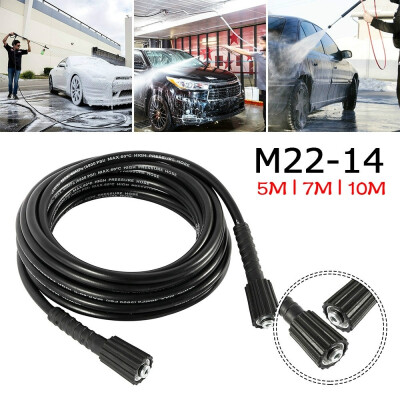 

5M7M10M High Pressure Washer Hose Car Washing Cleaning Power Washer Hose Extension Double Head 22-14