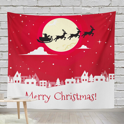 

Tailored Hot Xmas Art Home Wall Hanging Tapestry Christmas Festival Bedspread Wall Decor