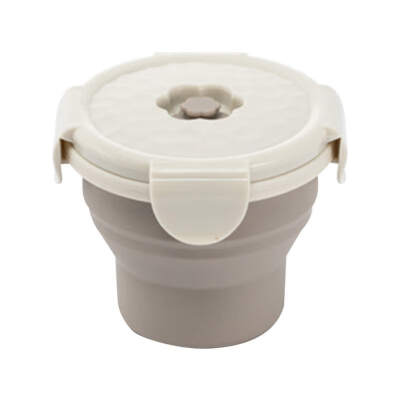 

Silicone Collapsible Bowl Cup with Lid Folding Bowls High Quality Silicone Bowl For Outdoor Camping Travel Hiking school student
