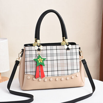 

2019 spring new European&American big bag shoulder bag simple handbag diagonal bag fashion handbag