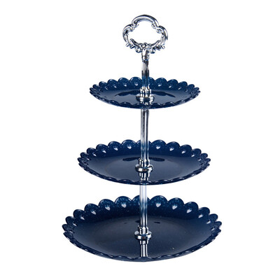 

Toponeto 3-Tier Cupcake Stand Cake Dessert Wedding Event Party Display Tower Plate Round