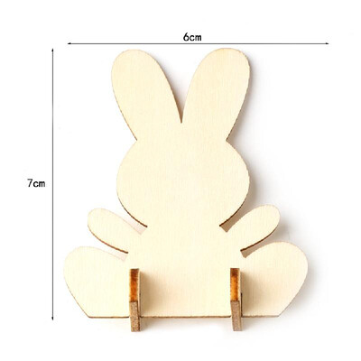 

50pcs Wooden Easter Eggs Hanging Ornaments Pendant Crafts with Rope DIY Wood Egg Slices for Home Party Decorations