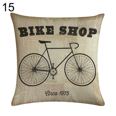 

Lovely Bike Letter Throw Pillow Protector Case Cushion Cover Bedding Articles