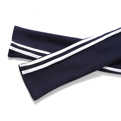 

Women Light Pant Autumn Activewear Mid Waist Vertical Stripe Obviously Thin Ninth Elastic Legging Casual Wearing