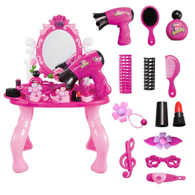

Children Pretend Play Kid Make Up Toys Makeup Set Hairdressing Simulation Plastic Toy Girls Dressing Toy