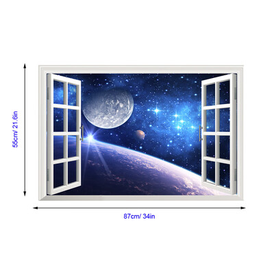

〖Follure〗3D Stereoscopic Star Home Decor Art Fake Window New Wall Removable Stickers