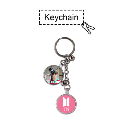 

CAR-TOBBY Kpop BTS Keychain Suga V TATA Alloy Key Chain Keyring Bag Pendant