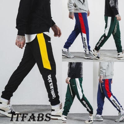 

Men Sport Pants Long Trousers Tracksuit Fitness Workout Joggers Gym Sweatpants A