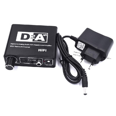 

HiFi Digital Analog Audio Converter Fiber Coaxial to RCA Left&Right Channel Coaxial Bi-directional Switch with RCA 35mm Jack
