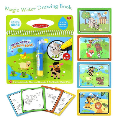 

Magic Water Drawing Book Coloring Water Painting Doodle Book for Kids Children Birthday Gift