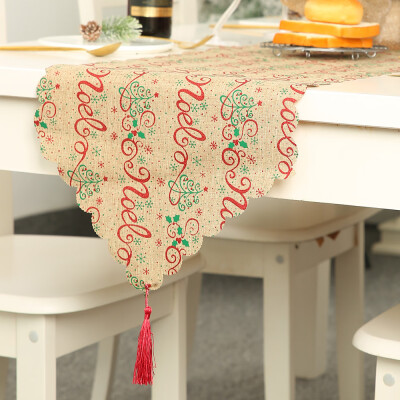 

Christmas Printed Table Runner Tablecloth Cover Home Party Decor 18035cm