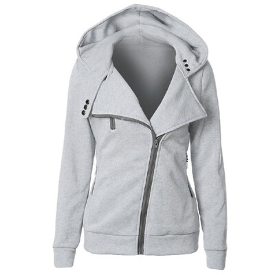 

New Women Hoodies Sweatshirt Autumn Winter Long Sleeve Zipper Hooded Coat Outerwear Warm Tracksuit Streetwear